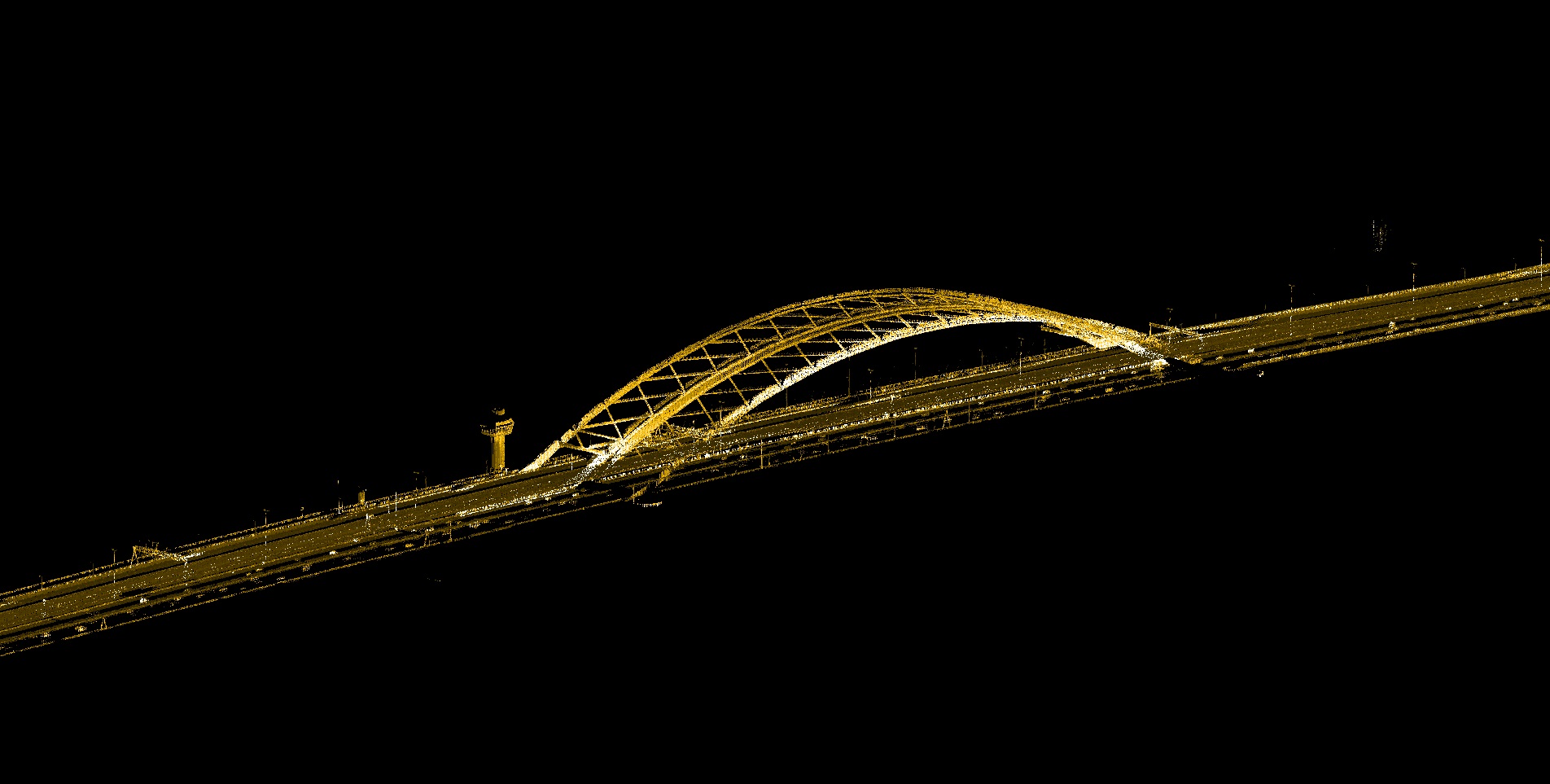 Real-time collected data at highway speed